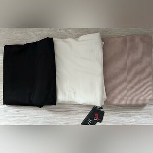 Ribbed Jersey High-Quality Scarves Pack of 3